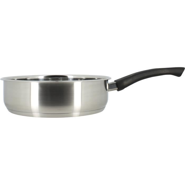Sauteuse - MENASTYL - 6020248 - En acier inoxydable - 24 cm - Tous feux dont induction