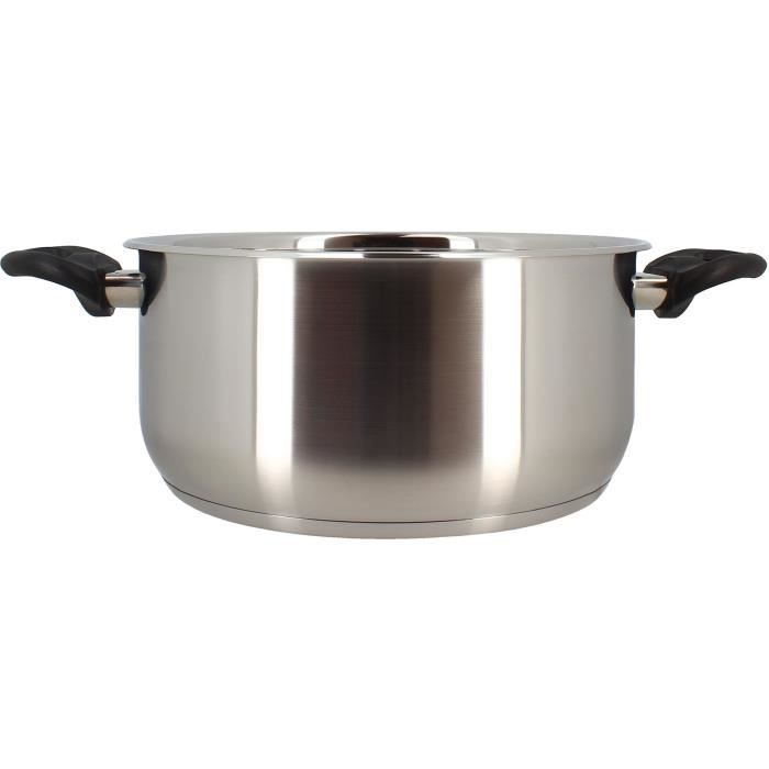 Faitout - MENASTYL - 6020256 - En acier inoxydable - 24 cm - Tous feux dont induction