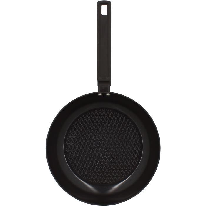 Poele - MENASTYL - 6020637 - En aluminium forgé - 26 cm - Noir - Tous feux dont induction