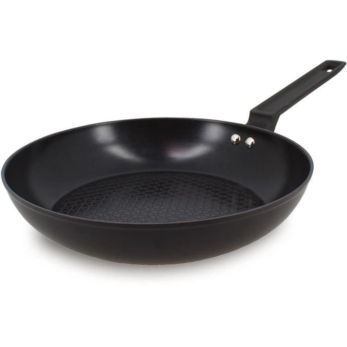 Poele - MENASTYL - 6020637 - En aluminium forgé - 26 cm - Noir - Tous feux dont induction