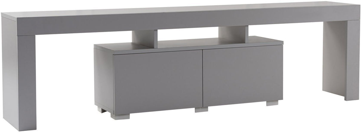 Meuble TV - ENCLAVE - Gris - 180 x 50 x 31 cm