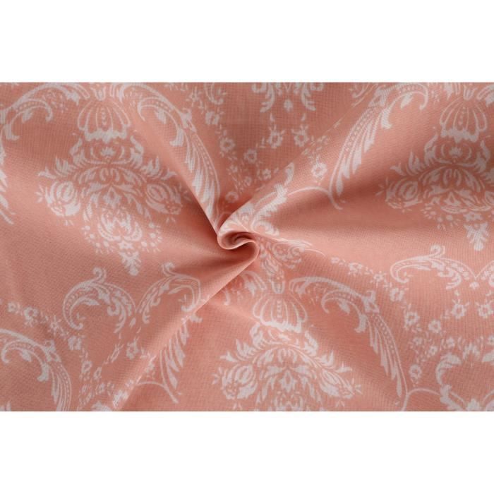 Parure de lit - 1 housse de couette 220 x 240 cm + 2 taies d'oreiller 60 x 60 cm - 65% coton, 35% polyester - Poudre