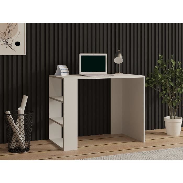 Bureau d'étude scandinave - COOL - Blanc - 90 x 70 x 50 cm
