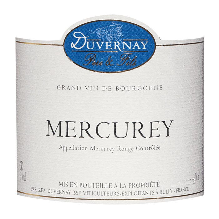 Domaine Duvernay Pere Et Fils 2023 Mercurey - Vin rouge de Bourgogne