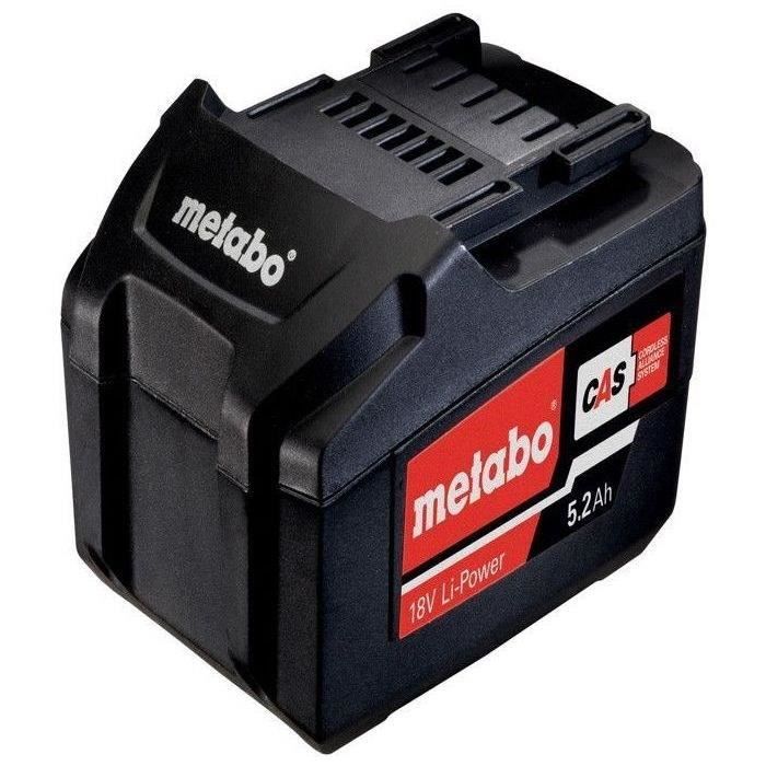 Set de base 2x5,2Ah Li-Power 18V en Boîte en carton - METABO - 685051000