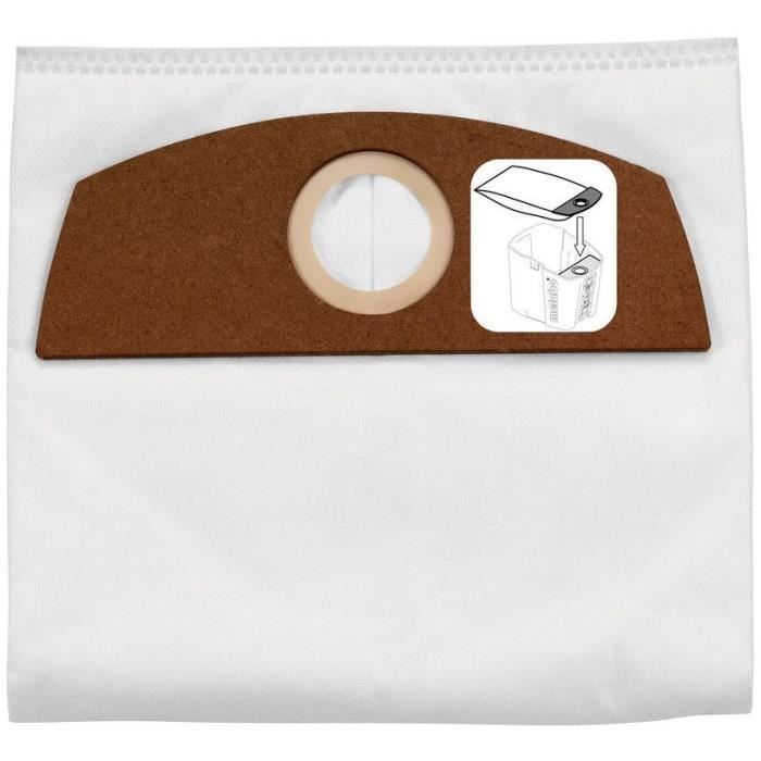 5 Sacs filtrants pour aspirateur non-tissÈ - METABO - Non-tissÈ - En papier