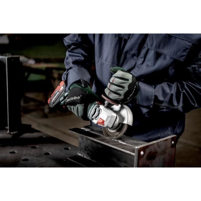 Meuleuse sans fil - METABO - WVB 18 LT BL 11-125 Quick - 18V - Béton - Professionnelle