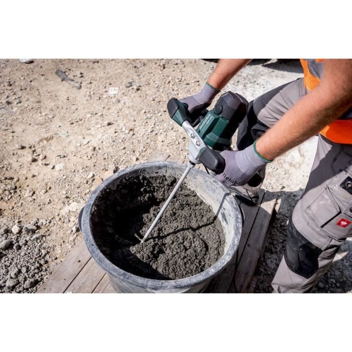 Malaxeur - METABO - RWE 1200 - Agitateur RS-R2 - Rallonge 200 mm - Clé plate