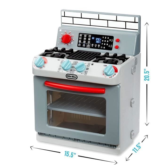 Little Tikes - Mon Premier Four Electronique - Interactif & Réaliste avec Sons - Appareil Ménager de Simulation pour Enfants