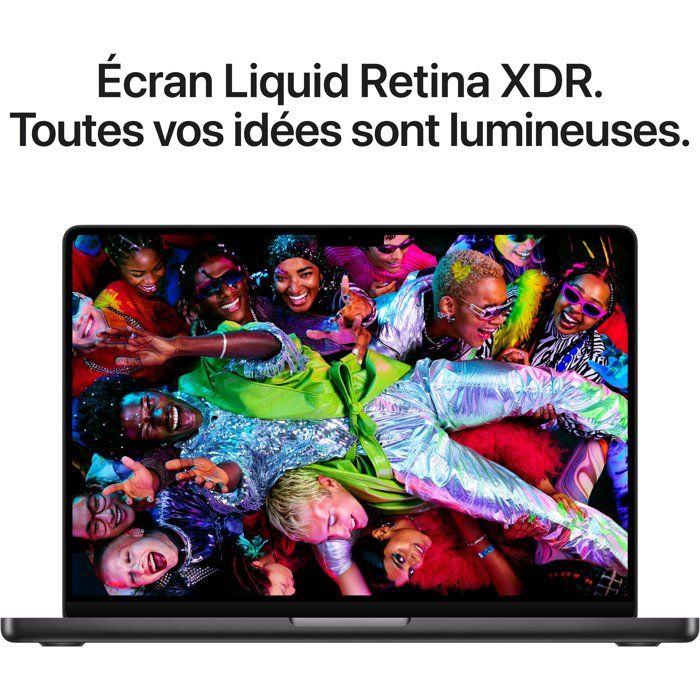 Apple - 14,2 MacBook Pro M5 Max (2026) - RAM 36Go - Stockage 2To - CPU 18 coeurs - GPU 32 coeurs - Noir Sidéral