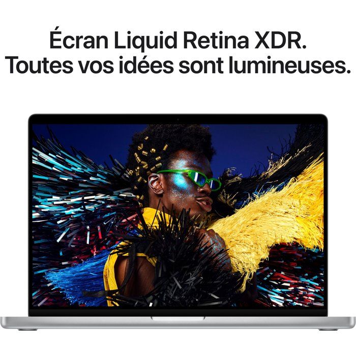 Apple - 16,2 MacBook Pro M5 Max (2026) - RAM 36Go - Stockage 2To - CPU 18 coeurs - GPU 32 coeurs - Argent