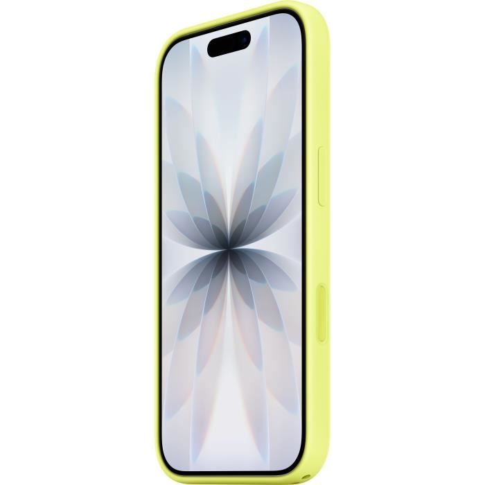 APPLE iPhone 17 - Coque en silicone avec MagSafe - Neon Yellow