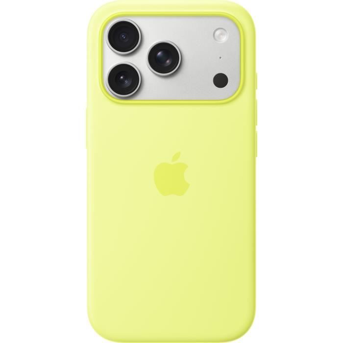 APPLE iPhone 17 Pro - Coque en silicone avec MagSafe - Neon Yellow