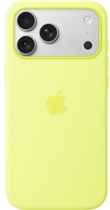 APPLE iPhone 17 Pro Max - Coque en silicone avec MagSafe - Neon Yellow