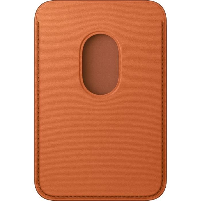 APPLE iPhone - Portefeuille a tissage fin avec MagSafe - Fox Orange