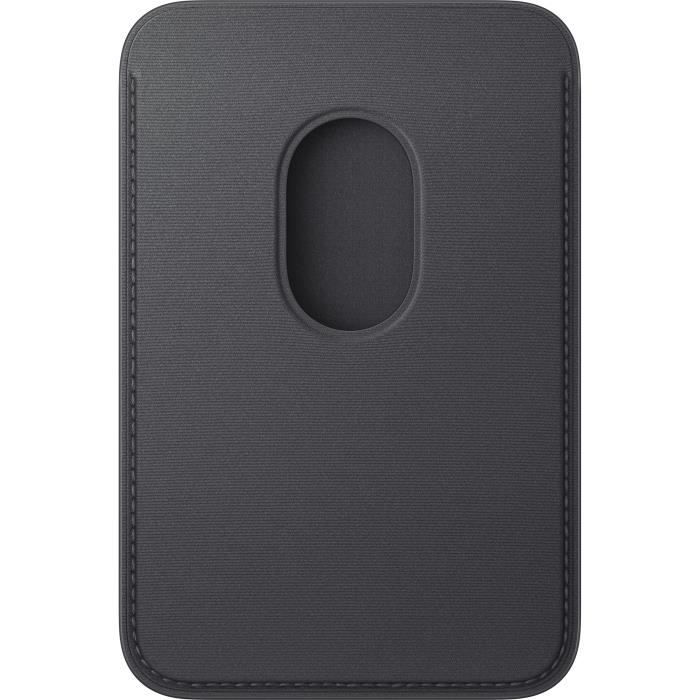 APPLE iPhone - Portefeuille a tissage fin avec MagSafe - Black