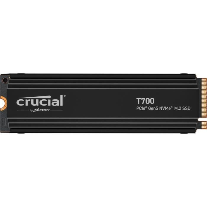 SSD Interne - CRUCIAL - T700 - 4To - PCIe Gen5 NVMe - CT4000T700SSD3