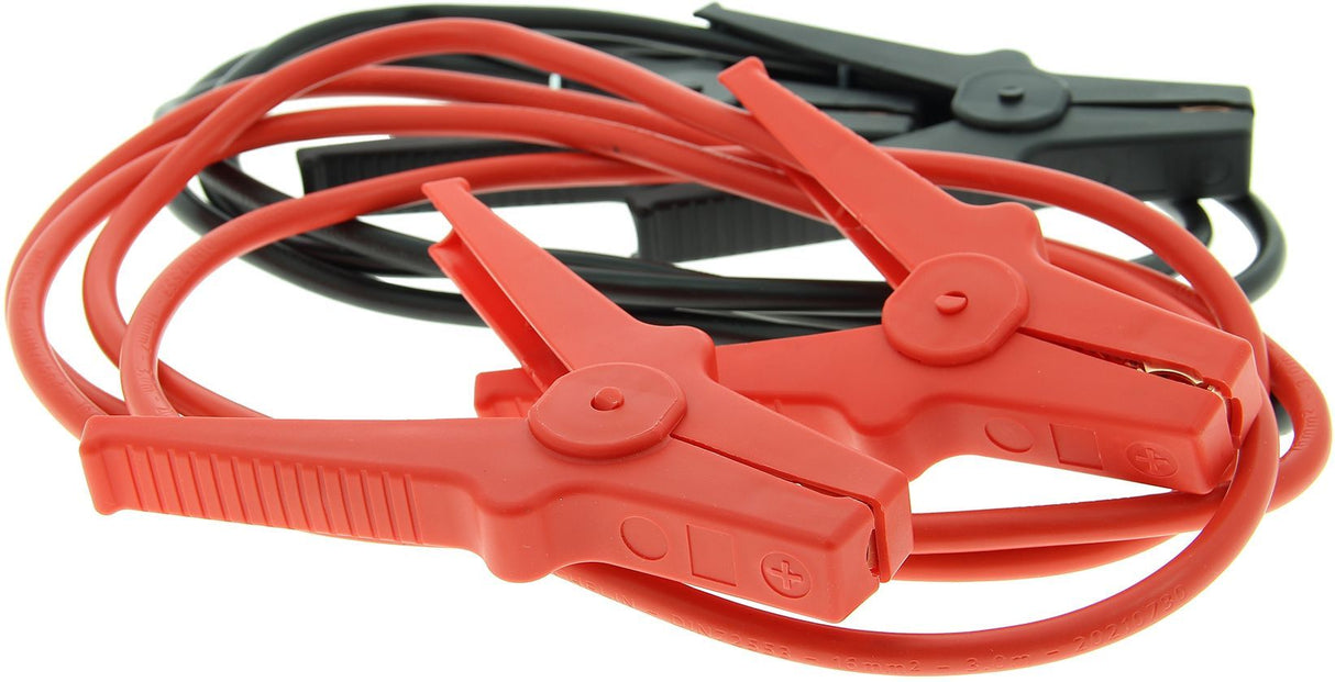 Câbles de démarrage - MICHELIN - 16mm2 de section - longueur de 3m - moteurs a essence de cylindrée maximale 2,5L