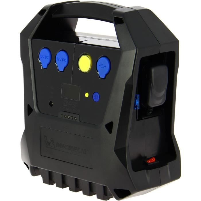 Compresseur sans fils - MICHELIN - Batterie 12V 7,2Ah 2100mA - voiture jusqu'a 3.45 bars vélo jusqu'a 6.90 bars.