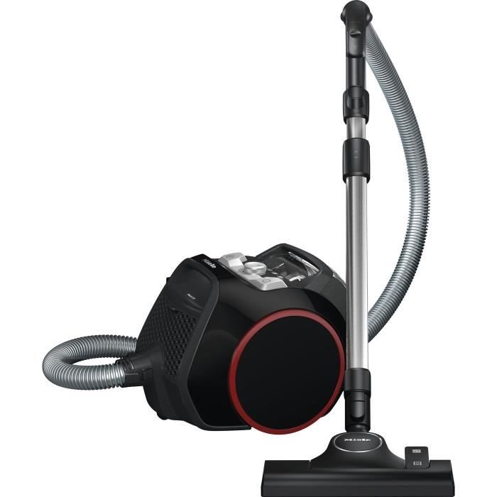 MIELE Boost CX1 Aspirateur traîneau sans sac - Technologie Vortex -78dB- Moteur PowerLine 890W - 4 positions - Noir liseré rouge