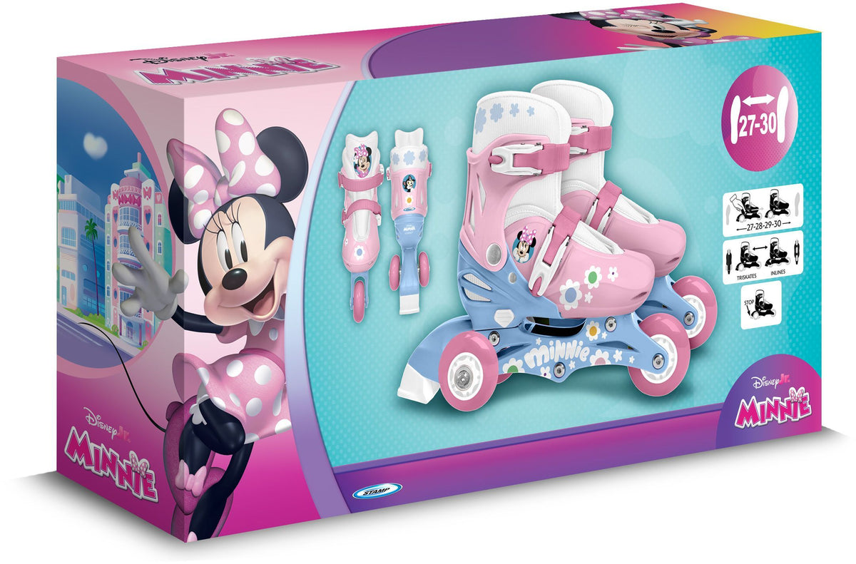 Patins en ligne 2-en-1 - MINNIE - Fille - Rose - Taille 27-30
