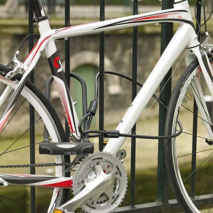 MASTER LOCK Antivol U avec C‚ble - A ClÈ