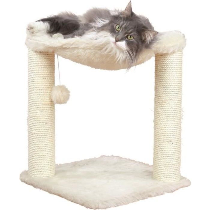 TRIXIE Arbre a chat griffoir Hamac 50 cm creme