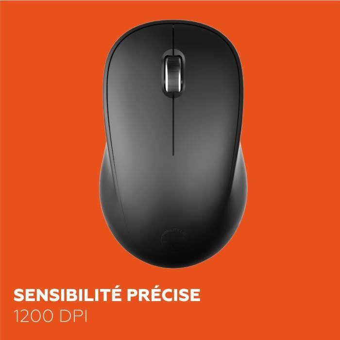 Ensemble clavier souris - MOBILITY LAB - Alpha - Ergonomique - Sans fil - Pavé numérique intégré