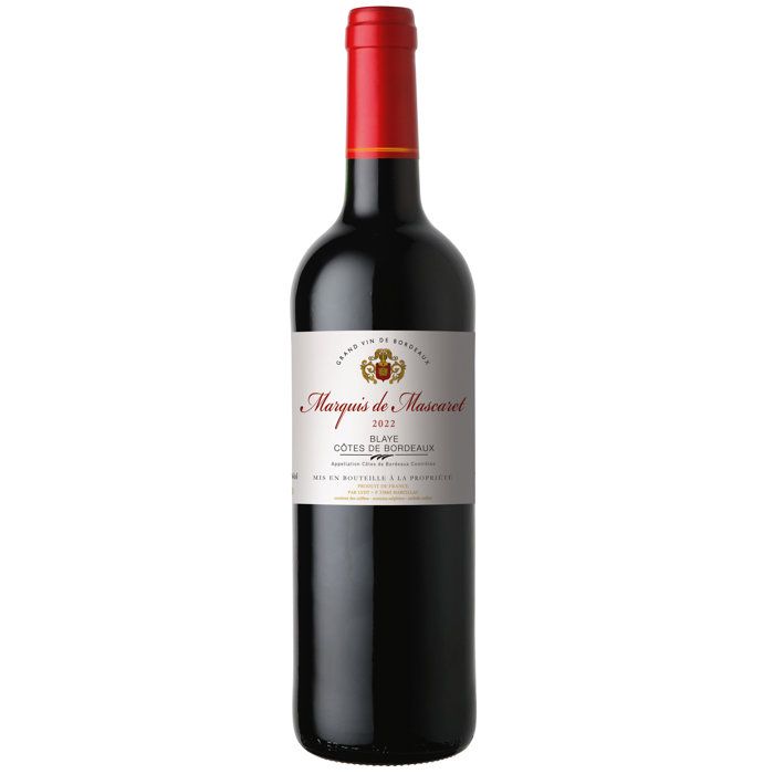 Marquis de Mascaret 2022 Blaye Côtes de Bordeaux - Vin rouge de Bordeaux