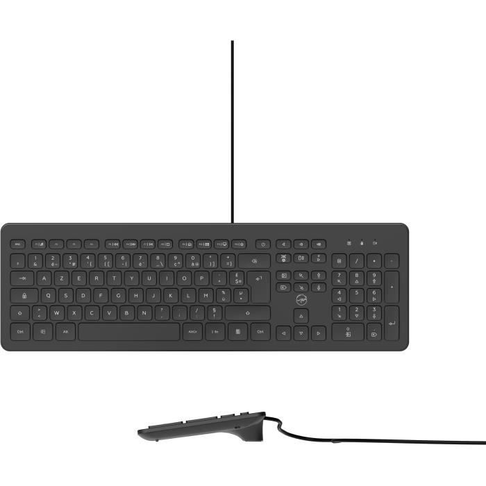 MOBILITY LAB ML304250 - Clavier PC Business Filaire avec 2 hub USB intÈgrÈ - Noir