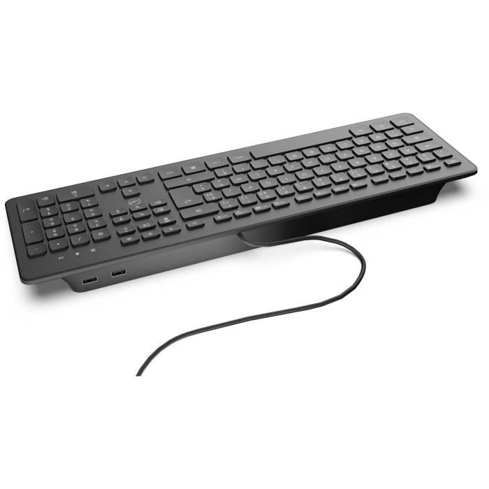 MOBILITY LAB ML304250 - Clavier PC Business Filaire avec 2 hub USB intÈgrÈ - Noir