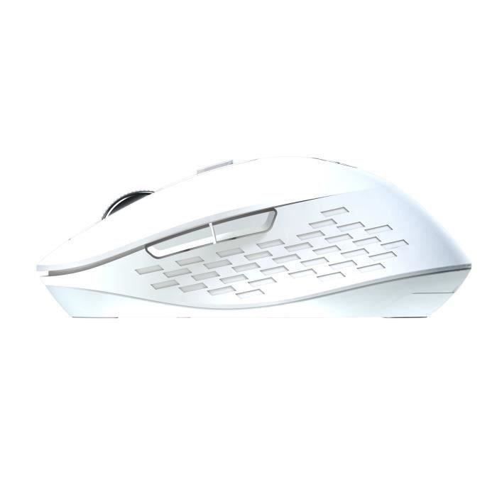 Souris sans fil - MOBILITY LAB - Omega - Bluetooth et rÈcepteur 2,4GHz - Blanc - Clics silencieux - PrÈcision rÈglable