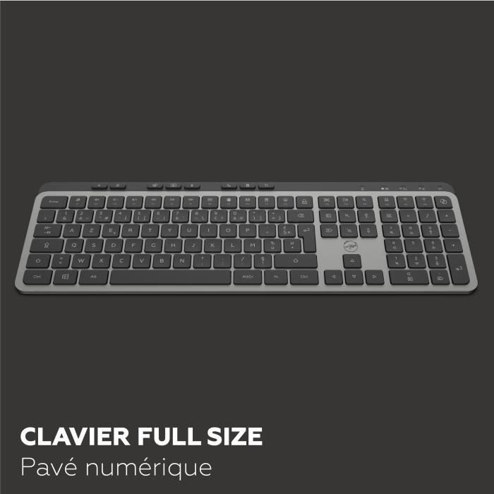 Clavier sans fil - Touches plates - MOBILITY LAB - KP450W - AZERTY - FR - Multi-connexions - Noir
