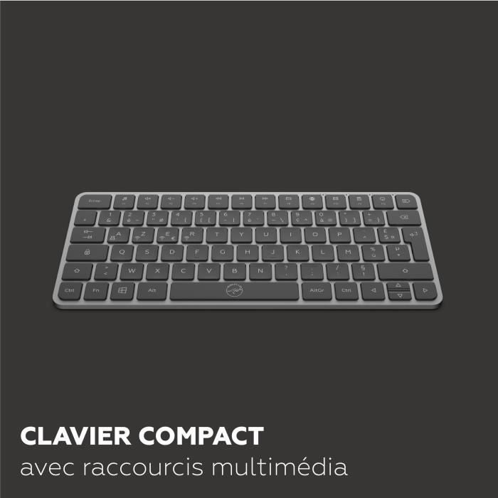 Mini clavier sans fil - Touches plates - MOBILITY LAB - KP430W - AZERTY - FR - Noir