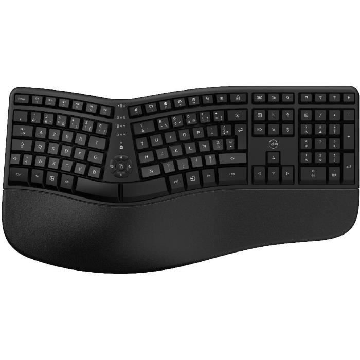 Clavier sans fil - Ergonomique - MOBILITY LAB - K30W - AZERTY - Multi-connexions - Noir