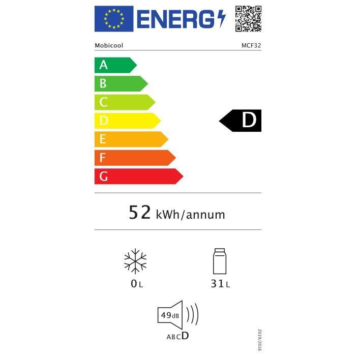 Glaciere a compression MOBICOOL MCF32 - 31L, -10∞C a +10∞C