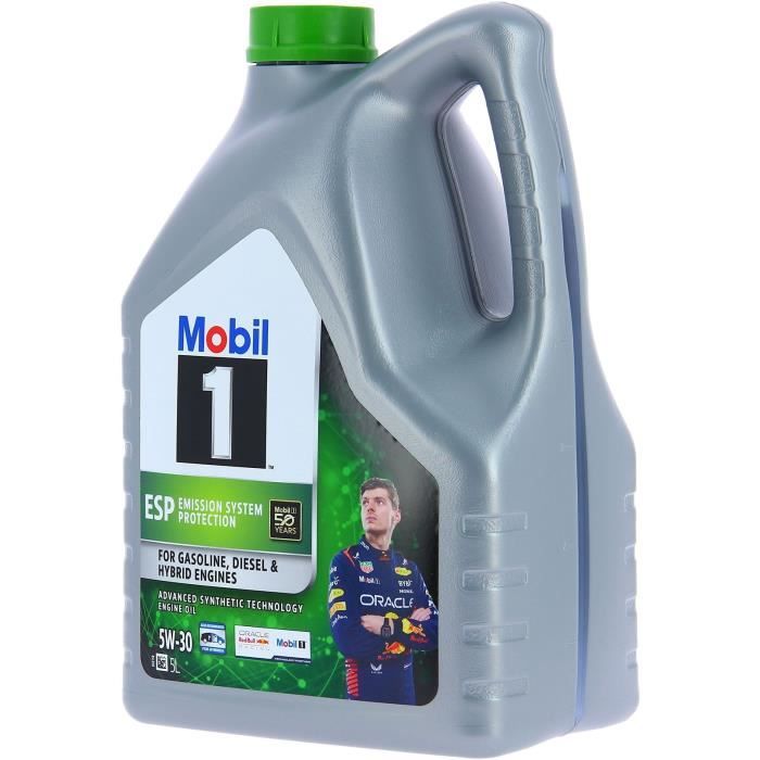 Huile moteur 5W-30 ESP Synthétique - MOBIL 1 - Formula-P -bidon 5L - Essence & Diesel - Nettoyante