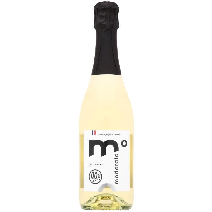 Moderato pétillant sans alcool 0,0% - Colombard - 75cl