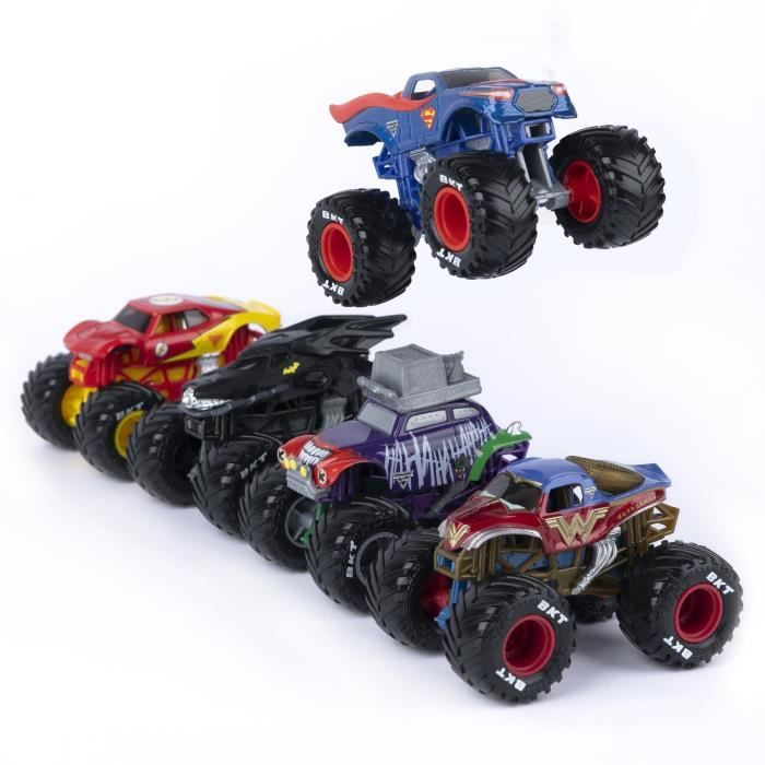 PACK DE 5 VEHICULES DIE-CAST 1:64 DC COMICS Monster Jam
