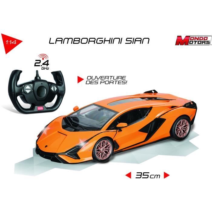 Véhicule radiocommandé Lamborghini Sian échelle 1:14eme avec effets lumineux