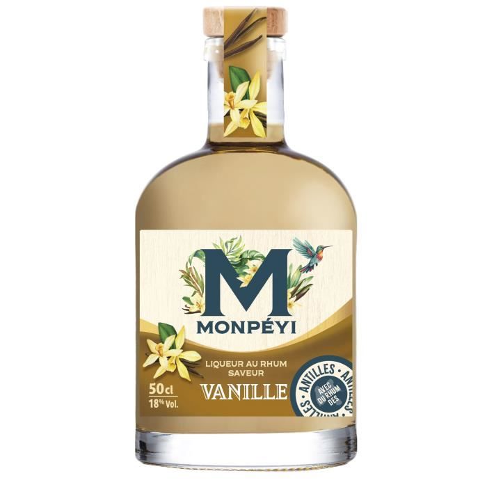 Monpéyi - Rhum arrangé - Gourmand Vanille - 18,0% Vol. - 50 cl