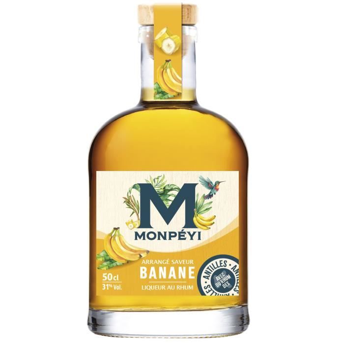 Monpéyi - Rhum arrangé - Banane - 31,0% Vol. - 50 cl