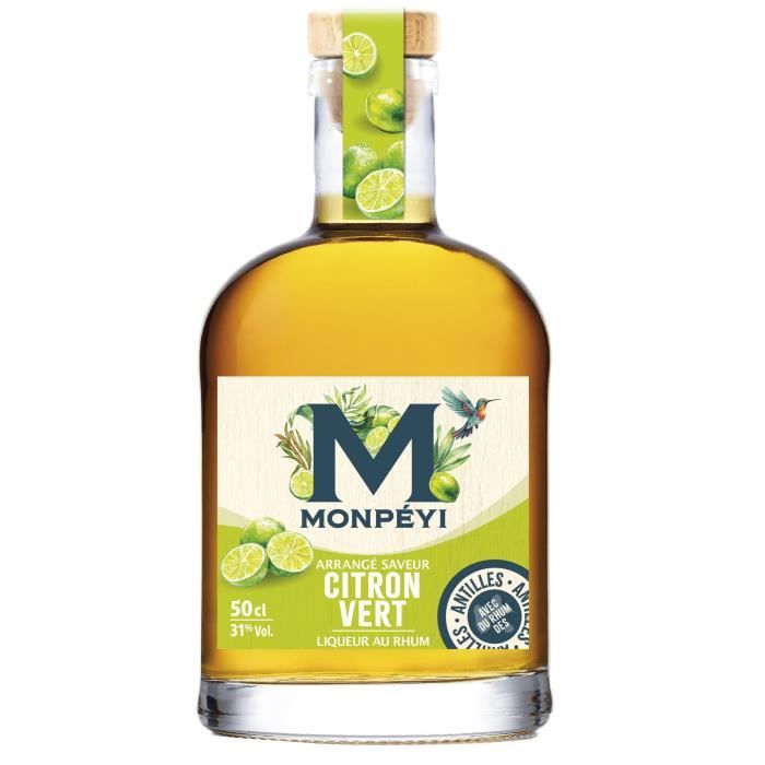 Monpéyi - Rhum arrangé - Citron Vert - 31,0% Vol. - 50 cl