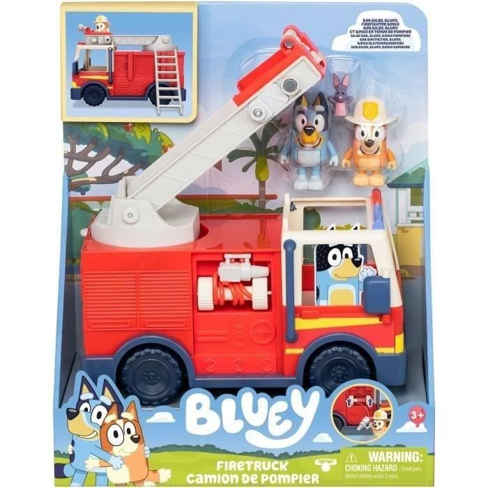 Bluey Le camion de Pompier de Bluey - Univers miniature - MOOSE TOYS - Des 3 ans