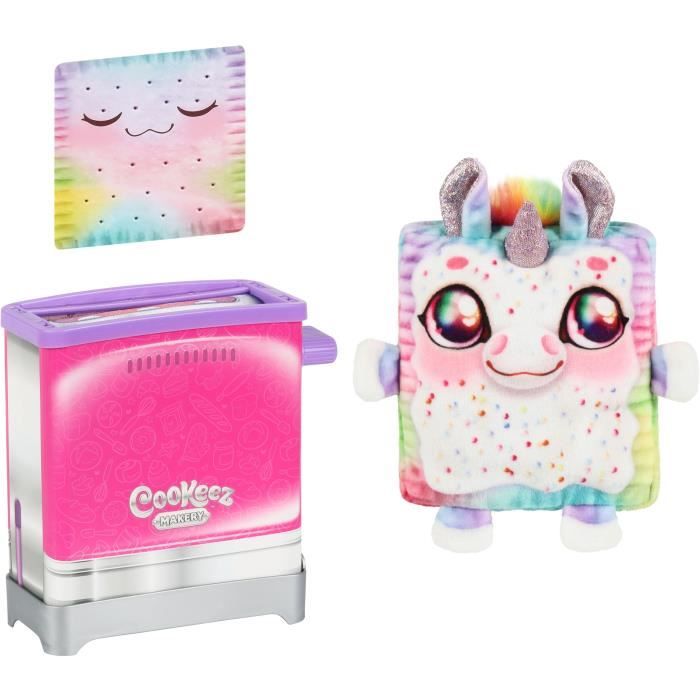 Toasty Treatz - MOOSE TOYS - COOKEEZ MAKERY - Peluche parfumée en forme de toast, grille-pain interactif, Modele peluche aléatoire