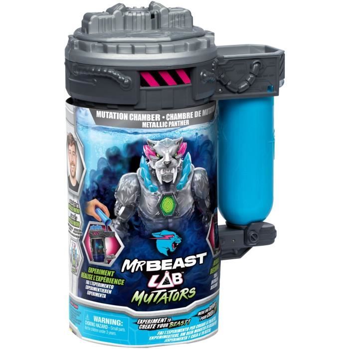 Figurine Mutators Panthere translucide chambre de mutation - MR Beast LAB - Réalise une expérience pour créér ta créature