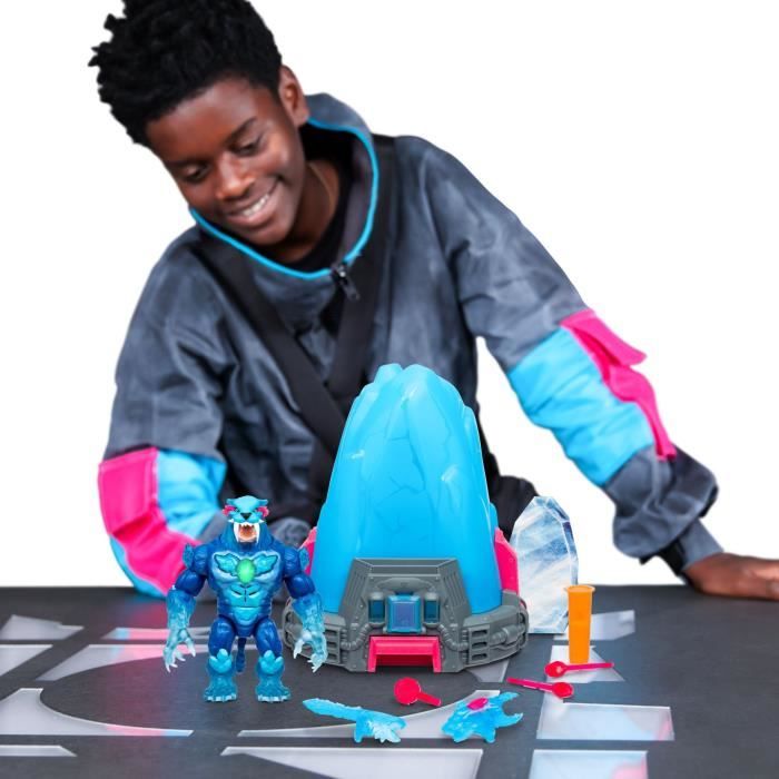 Cryo Lab - MOOSE TOYS - Mr. Beast Lab - 18 cm, 30 Lumieres et Sons, 2 Fauves a Collectionner