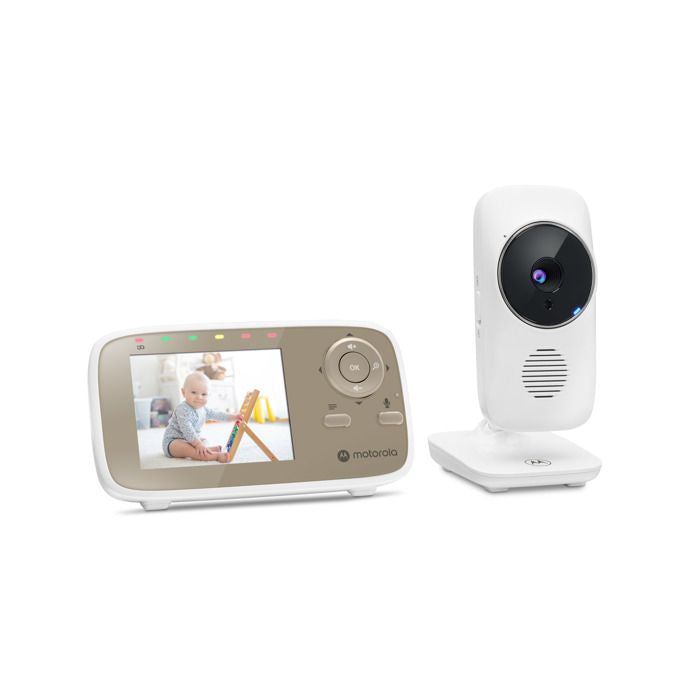 Moniteur vidéo bébé - MOTOROLA - VM483 - 2,8 - 300 m - Ecran - Infrarouge - Blanc