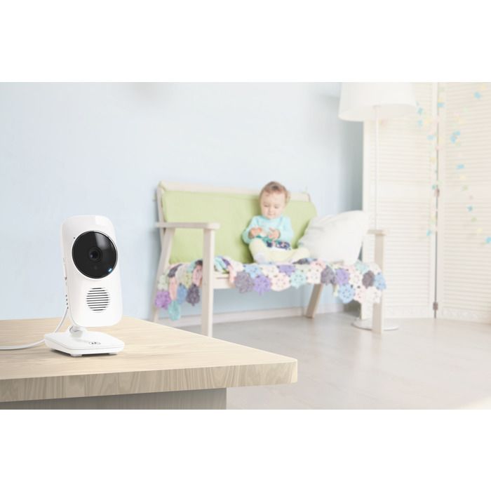 Moniteur vidéo bébé - MOTOROLA - VM483 - 2,8 - 300 m - Ecran - Infrarouge - Blanc
