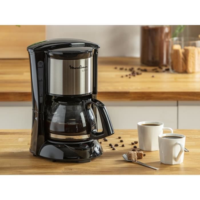 MOULINEX Subito Cafetiere filtre, CapacitÈ 0,6 L, 6 tasses, Maintien au chaud 30 min, Arret automatique FG150813